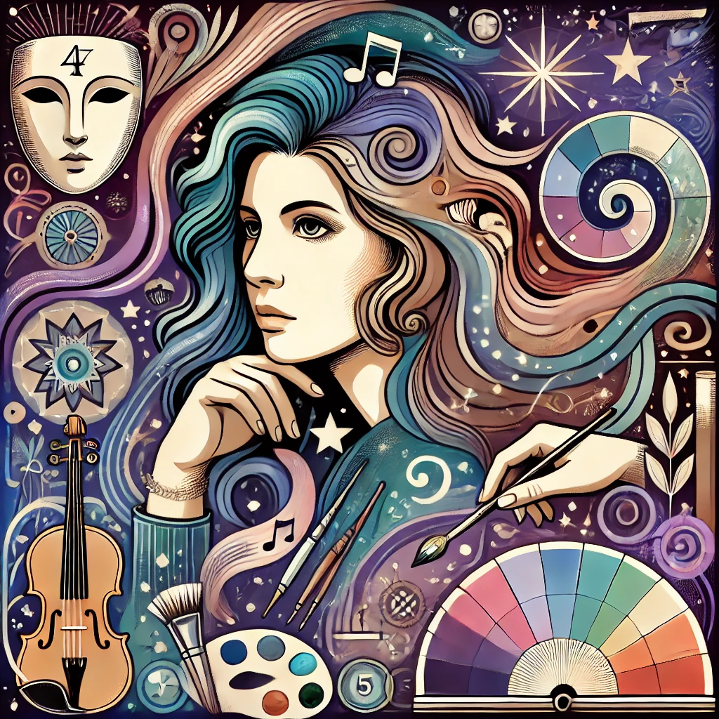 Enneagram Type 4w5 Illustration
