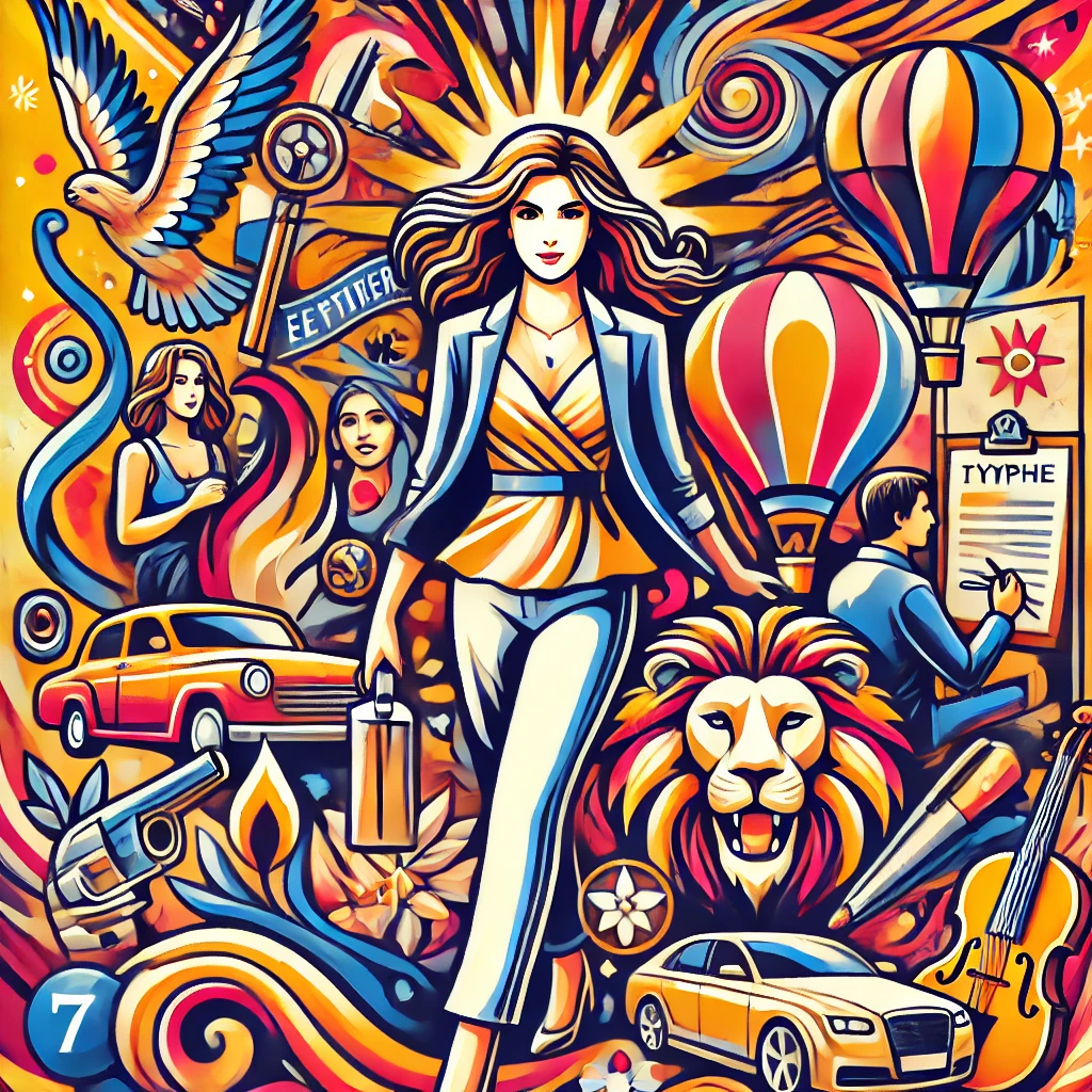 Enneagram Type 7w8 Illustration